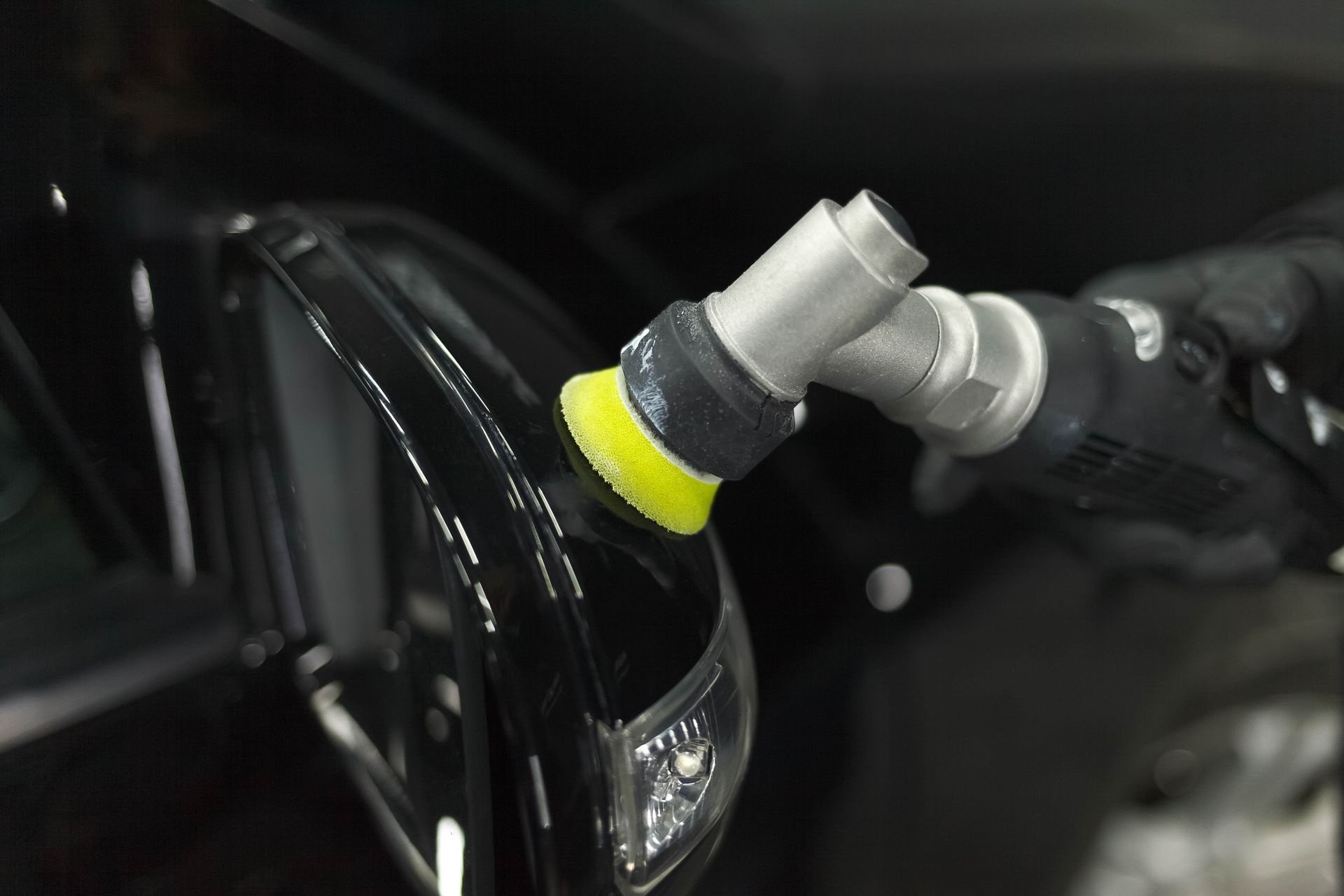 Paint correction machine polishing swirl mark removal